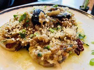 Happy mushroom “octopus” lagareiro style   at Kong - Food Made With Compassion in Lisbon