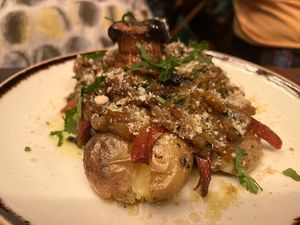 Octopus (Mushroom) at Kong - Food Made With Compassion in Lisbon