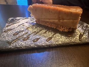 Salted caramel cheesecake   at Kong - Food Made With Compassion in Lisbon