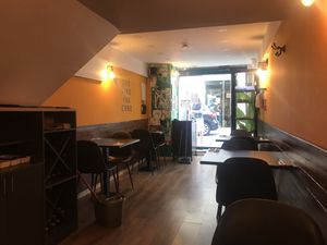 Cozy narrow eating area  at Kong - Food Made With Compassion in Lisbon