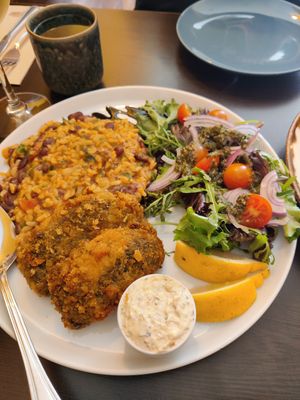 The "fish" dish at Kong - Food Made With Compassion in Lisbon