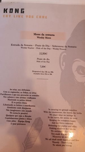  at Kong - Food Made With Compassion in Lisbon