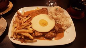 Beef and eggs at Kong - Food Made With Compassion in Lisbon