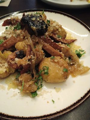 the happy octopus at Kong - Food Made With Compassion in Lisbon