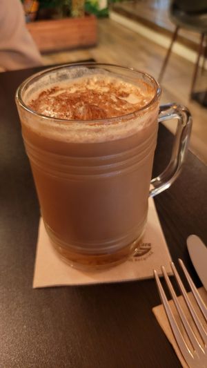 Iced caramel machiato at Kong - Food Made With Compassion in Lisbon