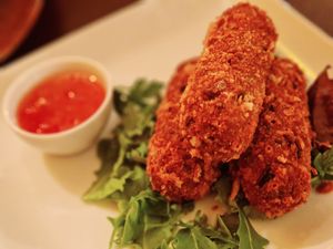 Croquetas, a Portuguese specialty at Kong - Food Made With Compassion in Lisbon