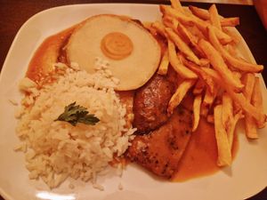 Seitan steak with sunny egg at Kong - Food Made With Compassion in Lisbon