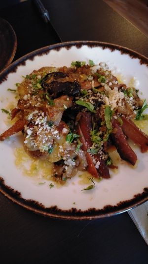 Happy octopus at Kong - Food Made With Compassion in Lisbon