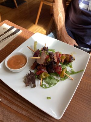 Skewers that were incredible. Really tasted meaty.  at Kong - Food Made With Compassion in Lisbon