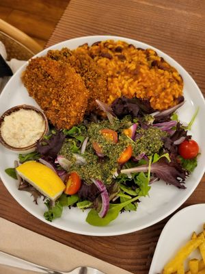 Fish with bean rice at Kong - Food Made With Compassion in Lisbon