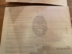 Menú  at Kong - Food Made With Compassion in Lisbon