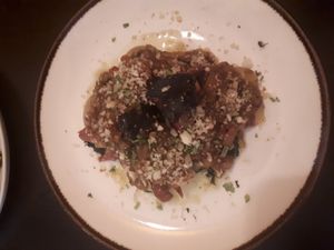 Typical Happy octupus but made with mushrooms at Kong - Food Made With Compassion in Lisbon