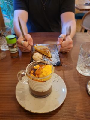 Pastel de Nata cake & parfait at Kong - Food Made With Compassion in Lisbon