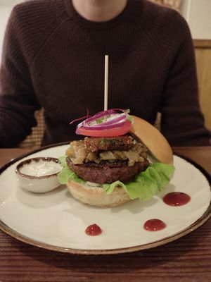 Kong burger at Kong - Food Made With Compassion in Lisbon