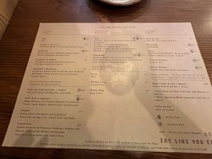 Menu.  at Kong - Food Made With Compassion in Lisbon