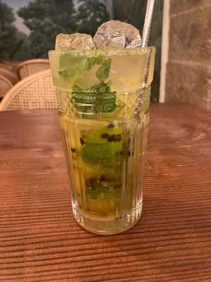 Passion fruit martini at Kong - Food Made With Compassion in Lisbon