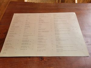 Drinks menu at Kong - Food Made With Compassion in Lisbon