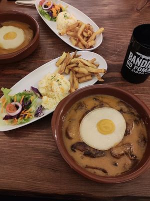 Steak, egg and chips at Kong - Food Made With Compassion in Lisbon