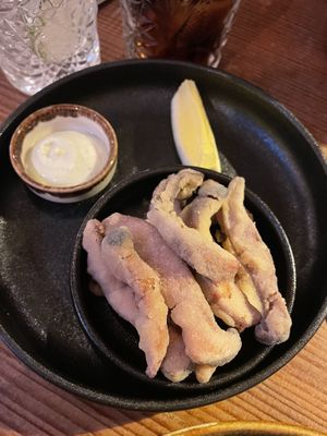 Vegan fish (so good!!)  at Kong - Food Made With Compassion in Lisbon