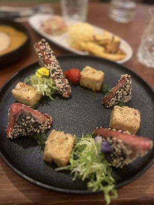 Mediterranean “salmon"  at Kong - Food Made With Compassion in Lisbon