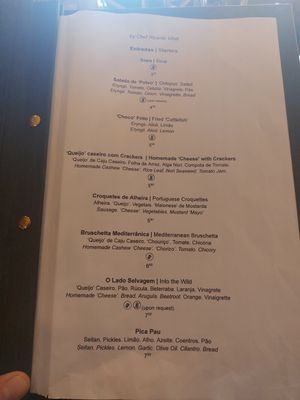 Menú at Kong - Food Made With Compassion in Lisbon