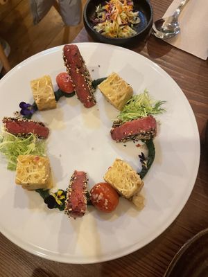 Marinated salmon   at Kong - Food Made With Compassion in Lisbon