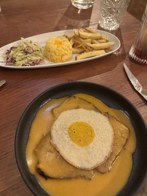 Seitan “steak” with the fried “egg” in a delicious mustard sauce    at Kong - Food Made With Compassion in Lisbon
