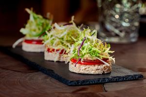 Mediterranean Bruschetta at Kong - Food Made With Compassion in Lisbon