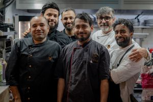 Kitchen Team at Kong - Food Made With Compassion in Lisbon