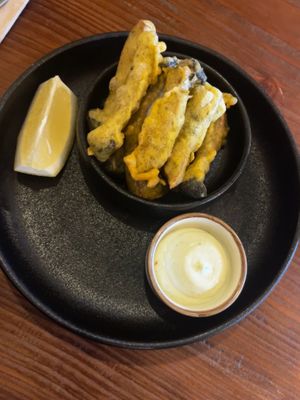 fried cuttlefish  at Kong - Food Made With Compassion in Lisbon