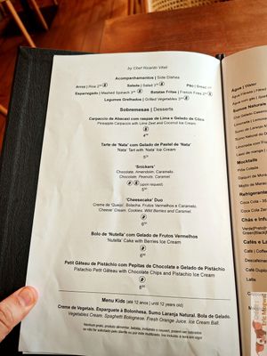 Menu at Kong - Food Made With Compassion in Lisbon