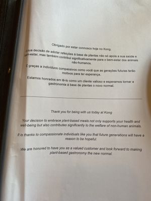   at Kong - Food Made With Compassion in Lisbon