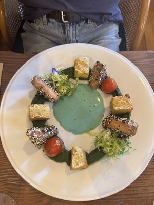 Mediterranean “salmon"  at Kong - Food Made With Compassion in Lisbon