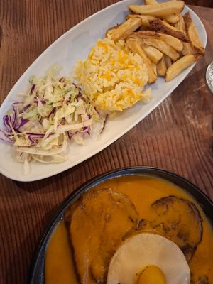 Bitoque sides at Kong - Food Made With Compassion in Lisbon