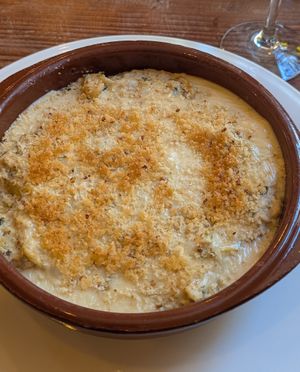 Portuguese 'cod' with cream at Kong - Food Made With Compassion in Lisbon