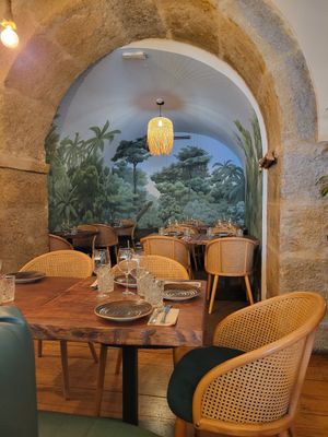 Inside the restaurant at Kong - Food Made With Compassion in Lisbon