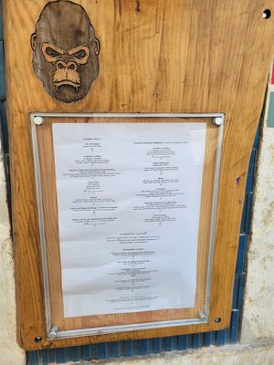 Menu Oct 3, 2025 at Kong - Food Made With Compassion in Lisbon