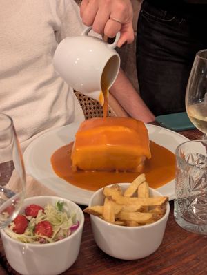 Francesinha at Kong - Food Made With Compassion in Lisbon