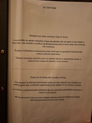  at Kong - Food Made With Compassion in Lisbon