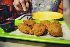 Vegan nuggets at Kong - Food Made With Compassion in Lisbon