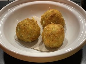Fried cheese ball at Kong - Food Made With Compassion in Lisbon