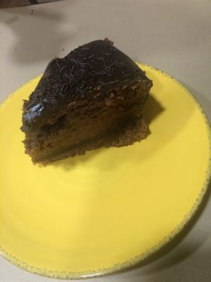 chocolate cake at Kong - Food Made With Compassion in Lisbon