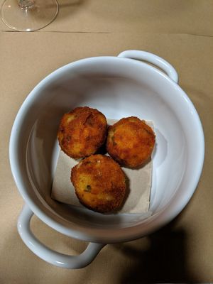 Spicy cheese dumplings  at Kong - Food Made With Compassion in Lisbon