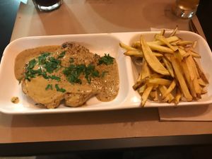 The seitan steak  at Kong - Food Made With Compassion in Lisbon