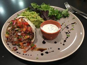 Prato do dia, burrito!!  at Kong - Food Made With Compassion in Lisbon