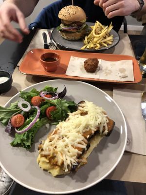 Eggplant Cannoli, Nuggets, Burger at Kong - Food Made With Compassion in Lisbon