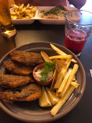 Fish n chips at Kong - Food Made With Compassion in Lisbon