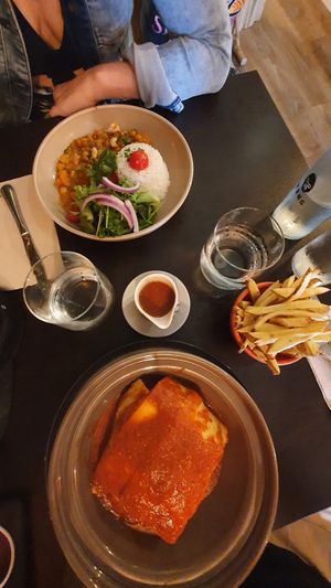 Curry and francesinha at Kong - Food Made With Compassion in Lisbon