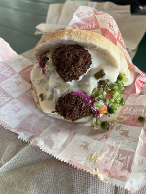   at Falafel Yoni in Montreal