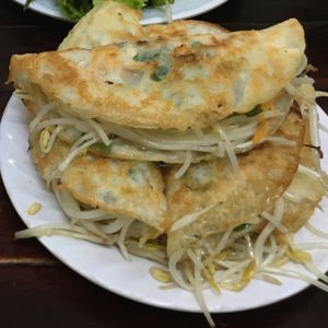 pretty oily pancakes  at Thien Duyet in Nha Trang
